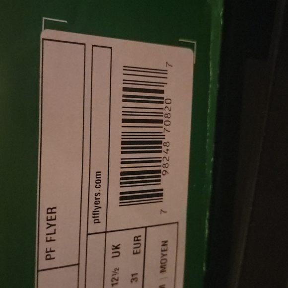 P.F. Flyers, Kids 13US, white with red and black stripes. - Picture 4 of 4